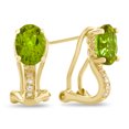 thumbnail image 1 of LALI Classics 14k Yellow Gold Peridot Oval Earrings, 1 of 7