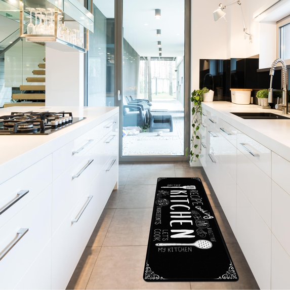 LALILO Anti Fatigue Kitchen Mat Farmhouse Kitchen Mats Kitchen Rugs for Floor for Kitchen Floor,17.3 * 47 Inches