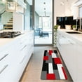 thumbnail image 1 of LALILO Anti Fatigue Kitchen Mat for Kitchen Floor Black White Red Kitchen Rugs Cushioned,17.3 * 47 Inches, 1 of 6