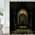 thumbnail image 1 of LALILO Dark Old Waterproof Shower Curtain,Dark Medieval Castle Fantasy Old Torch Shower Curtains for Bathroom with 12 Hooks,72x72 Inch, 1 of 1