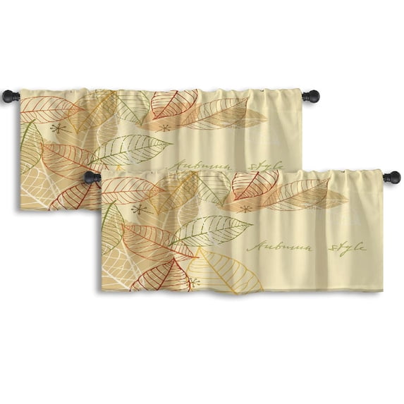 LALILO Kitchen Curtain Valance Andes Mountain Andes Mountain Rod Pocket Window Curtain 52"x 18" Set of 2