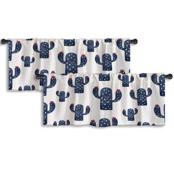 LALILO Kitchen Curtain Valance Arizona Famous Landmark Rod Pocket Window Curtain 52"x 18" Set of 2