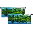 thumbnail image 1 of LALILO Kitchen Curtain Valance Art Oil Acrylic Artistic Rod Pocket Window Curtain 52"x 18" Set of 2, 1 of 5