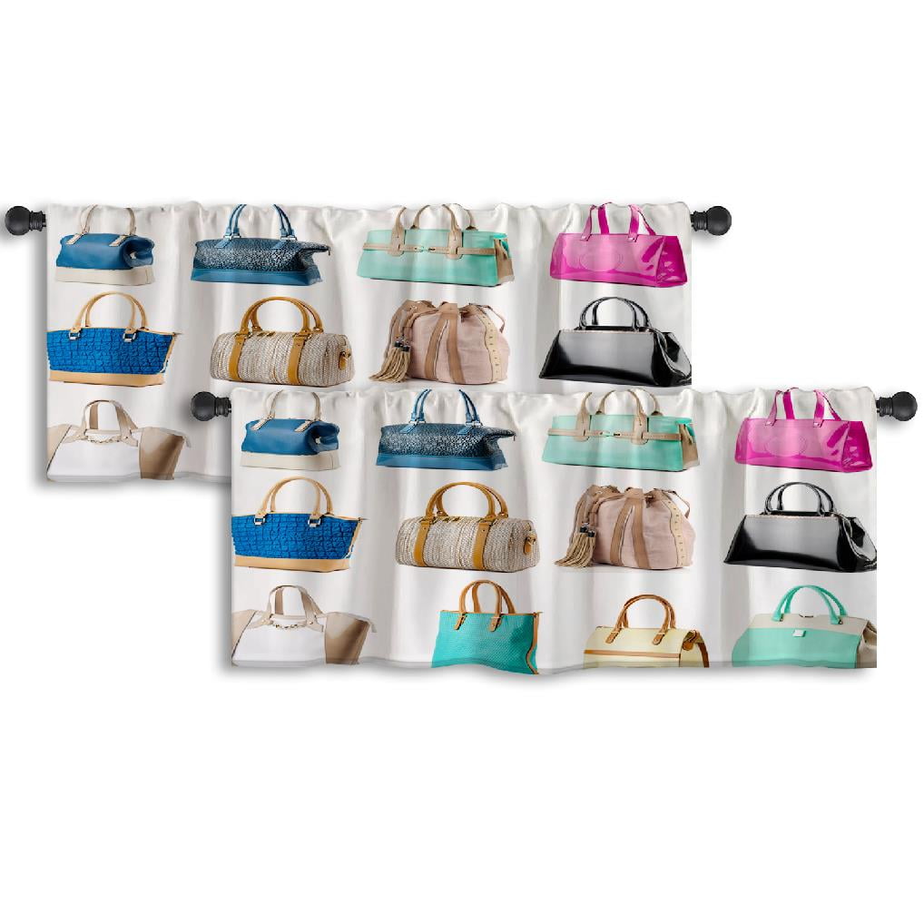 LALILO Kitchen Curtain Valance Australia And Flora And Animals Rod