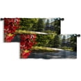 thumbnail image 1 of LALILO Kitchen Curtain Valance Autumn Tree Leaf Trees Autumn Rod Pocket Window Curtain 52"x 18" Set of 2, 1 of 7