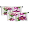 thumbnail image 1 of LALILO Kitchen Curtain Valance Botanical Beautiful Rod Pocket Window Curtain 52"x 18" Set of 2, 1 of 7