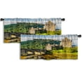 thumbnail image 1 of LALILO Kitchen Curtain Valance Castle Scotland United Kingdom Rod Pocket Window Curtain 52"x 18" Set of 2, 1 of 5