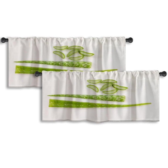 LALILO Kitchen Curtain Valance Castle Tower Japan Autumn Maple Rod Pocket Window Curtain 52"x 18" Set of 2