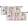 thumbnail image 1 of LALILO Kitchen Curtain Valance Christmas Collection Xmas Rod Pocket Window Curtain 52"x 18" Set of 2, 1 of 7