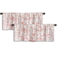 thumbnail image 1 of LALILO Kitchen Curtain Valance City Life Stylish Line And Rod Pocket Window Curtain 52"x 18" Set of 2, 1 of 5