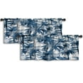 thumbnail image 1 of LALILO Kitchen Curtain Valance Colorful Aloha Beautiful Rod Pocket Window Curtain 52"x 18" Set of 2, 1 of 7