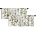 thumbnail image 1 of LALILO Kitchen Curtain Valance Colorful Flower Floral With Rod Pocket Window Curtain 52"x 18" Set of 2, 1 of 5