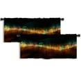 thumbnail image 1 of LALILO Kitchen Curtain Valance Colorful Musical Rod Pocket Window Curtain 52"x 18" Set of 2, 1 of 6