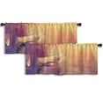 thumbnail image 1 of LALILO Kitchen Curtain Valance Cute Forest Animals Animal Rod Pocket Window Curtain 52"x 18" Set of 2, 1 of 7