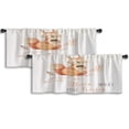 thumbnail image 1 of LALILO Kitchen Curtain Valance Cute Watercolor Bohemian Baby Rod Pocket Window Curtain 52"x 18" Set of 2, 1 of 5
