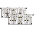 thumbnail image 1 of LALILO Kitchen Curtain Valance Cute With Kids Kids Arrow Rod Pocket Window Curtain 52"x 18" Set of 2, 1 of 5