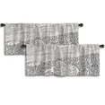 thumbnail image 1 of LALILO Kitchen Curtain Valance Deer Magical Forest With Milky Rod Pocket Window Curtain 52"x 18" Set of 2, 1 of 7