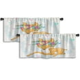 thumbnail image 1 of LALILO Kitchen Curtain Valance Desert Landscape Cartoon Desert Rod Pocket Window Curtain 52"x 18" Set of 2, 1 of 7