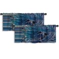 thumbnail image 1 of LALILO Kitchen Curtain Valance Digital Data File Colorful Rod Pocket Window Curtain 52"x 18" Set of 2, 1 of 5
