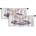 thumbnail image 1 of LALILO Kitchen Curtain Valance Elephant Seat Cloud And Star Rod Pocket Window Curtain 52"x 18" Set of 2, 1 of 7