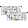 thumbnail image 1 of LALILO Kitchen Curtain Valance Ethnic Arrow With Floral Rod Pocket Window Curtain 52"x 18" Set of 2, 1 of 7