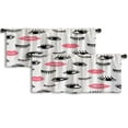 thumbnail image 1 of LALILO Kitchen Curtain Valance Eye Pink Lips Doodles Retro Rod Pocket Window Curtain 52"x 18" Set of 2, 1 of 5