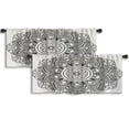 thumbnail image 1 of LALILO Kitchen Curtain Valance Figure Mandala Coloring Good Rod Pocket Window Curtain 52"x 18" Set of 2, 1 of 5
