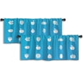 thumbnail image 1 of LALILO Kitchen Curtain Valance Fruit Berry Lemon Grape Apple Rod Pocket Window Curtain 52"x 18" Set of 2, 1 of 5