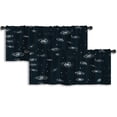 thumbnail image 1 of LALILO Kitchen Curtain Valance Galaxy Spiral And Irregular Rod Pocket Window Curtain 52"x 18" Set of 2, 1 of 5
