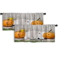 thumbnail image 1 of LALILO Kitchen Curtain Valance Golden Retriever Sleeping Rod Pocket Window Curtain 52"x 18" Set of 2, 1 of 5