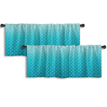 Achim Home Furnishings Soft Window Valance Set, Polyester, Grey/White, W 24 x L