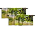 thumbnail image 1 of LALILO Kitchen Curtain Valance Grape Harvest Grape Valley Rod Pocket Window Curtain 52"x 18" Set of 2, 1 of 7