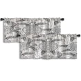 thumbnail image 1 of LALILO Kitchen Curtain Valance Graphic Sea Turtle Line Art Rod Pocket Window Curtain 52"x 18" Set of 2, 1 of 5