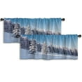 thumbnail image 1 of LALILO Kitchen Curtain Valance Halloween Halloween Halloween Rod Pocket Window Curtain 52"x 18" Set of 2, 1 of 7