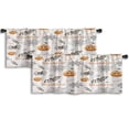 thumbnail image 1 of LALILO Kitchen Curtain Valance Halloween Watercolor White Rod Pocket Window Curtain 52"x 18" Set of 2, 1 of 5