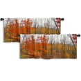 thumbnail image 1 of LALILO Kitchen Curtain Valance Italy Ancient Famous Tourist Rod Pocket Window Curtain 52"x 18" Set of 2, 1 of 7