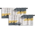 thumbnail image 1 of LALILO Kitchen Curtain Valance Japanese Brush Cover Rod Pocket Window Curtain 52"x 18" Set of 2, 1 of 6