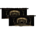 thumbnail image 1 of LALILO Kitchen Curtain Valance Medieval Castle Rod Pocket Window Curtain 52"x 18" Set of 2, 1 of 6