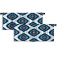 thumbnail image 1 of LALILO Kitchen Curtain Valance Multicolor Tribal Rod Pocket Window Curtain 52"x 18" Set of 2, 1 of 5