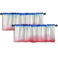 thumbnail image 1 of LALILO Kitchen Curtain Valance Night City Night City Street Rod Pocket Window Curtain 52"x 18" Set of 2, 1 of 7