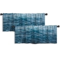 thumbnail image 1 of LALILO Kitchen Curtain Valance Ocean Waves Ocean Ocean Rod Pocket Window Curtain 52"x 18" Set of 2, 1 of 5