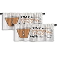 thumbnail image 1 of LALILO Kitchen Curtain Valance Pumpkin Spice Life Pumpkin Rod Pocket Window Curtain 52"x 18" Set of 2, 1 of 5