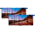 thumbnail image 1 of LALILO Kitchen Curtain Valance Red Rocks Park Rod Pocket Window Curtain 52"x 18" Set of 2, 1 of 6