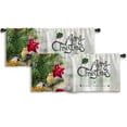 thumbnail image 1 of LALILO Kitchen Curtain Valance Repeat With Succulent Plants Rod Pocket Window Curtain 52"x 18" Set of 2, 1 of 7