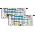 thumbnail image 1 of LALILO Kitchen Curtain Valance Sea And Fish Animal Animals Rod Pocket Window Curtain 52"x 18" Set of 2, 1 of 5