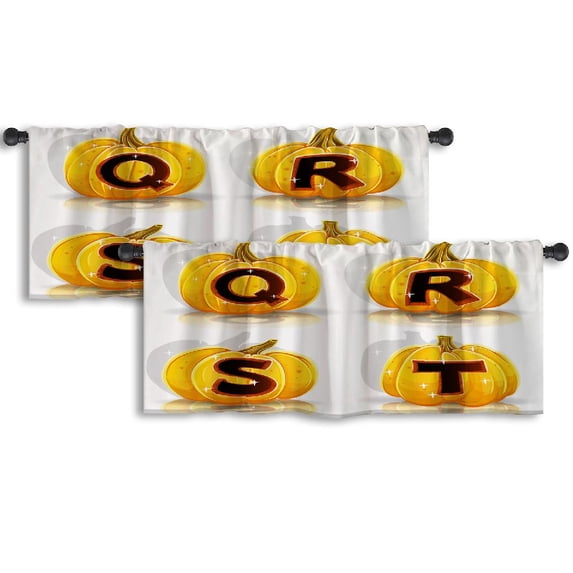 LALILO Kitchen Curtain Valance Sea Landscape Beach Turkey Rod Pocket Window Curtain 52"x 18" Set of 2