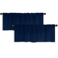 thumbnail image 1 of LALILO Kitchen Curtain Valance Starry Sky Night Star Space Rod Pocket Window Curtain 52"x 18" Set of 2, 1 of 7