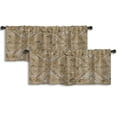 thumbnail image 1 of LALILO Kitchen Curtain Valance Stop Awesome Card With Lovely Rod Pocket Window Curtain 52"x 18" Set of 2, 1 of 7