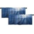 thumbnail image 1 of LALILO Kitchen Curtain Valance Summer Travel Ship Sea Rod Pocket Window Curtain 52"x 18" Set of 2, 1 of 7