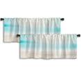 thumbnail image 1 of LALILO Kitchen Curtain Valance Swim Inflatable Toy Colorful Rod Pocket Window Curtain 52"x 18" Set of 2, 1 of 7